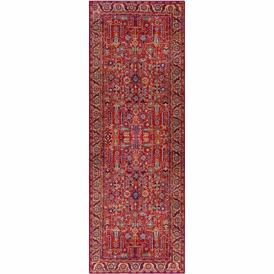 Hauteloom Edwardsburg Traditional Red Performance Rug
