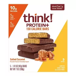 think! Protein + 150 Calorie Salted Caramel Bars - 5ct