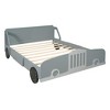 Whisen Unique Design Twin Size Car-Shaped Platform Bed with Wheels - 4 of 4