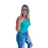 Women's Solid Mini Ribbed Tank Top - ZENANA - 3 of 3