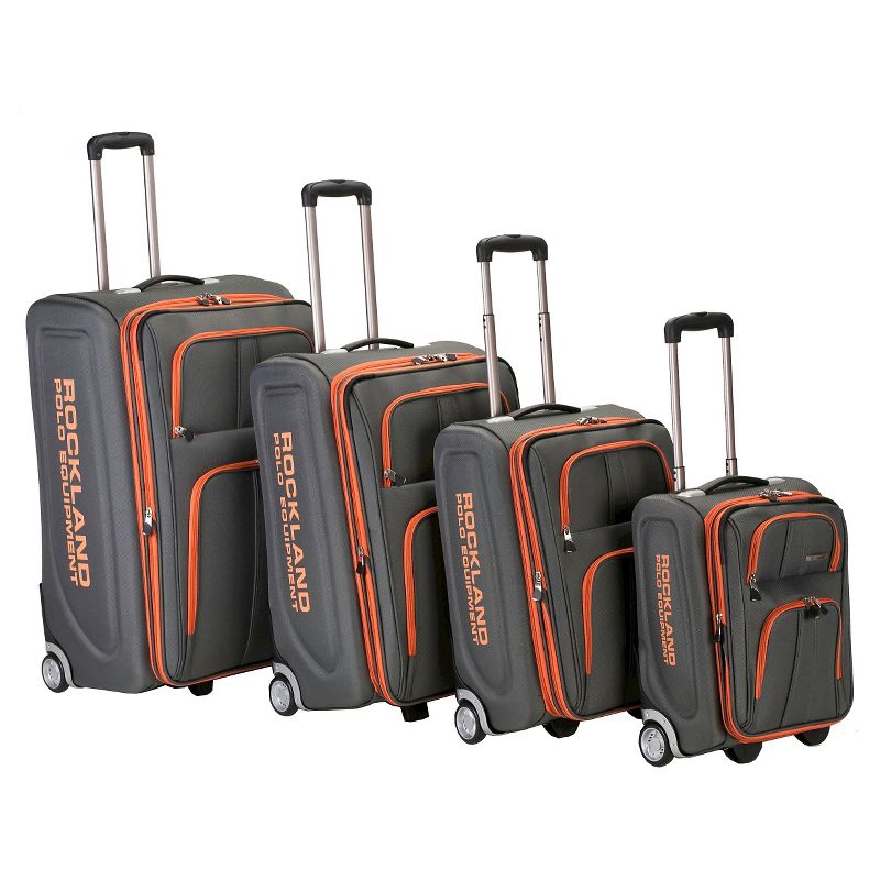 Rockland Varsity Polo Equipment 4pc Softside Luggage Set , 1 of 6