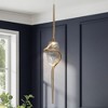 LNC Chrysanthemum 1-Lights 7" Modern  Luxury Unique Gold Integrated LED Mini Pendant  Lights, Gold - 2 of 4