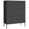 VidaXL Drawer Cabinet Anthracite 31.5"x13.8"x40" Steel - 2 of 4