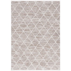 Mila MIL240 Power Loomed Indoor Area Rug - Beige/Ivory - 5'3"x7'6"- Safavieh - 1 of 4