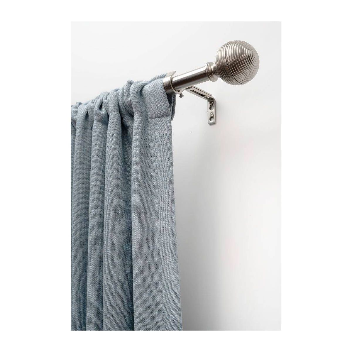 Decorative Drapery Single Rod Set with Lined Ball Finials - Lumi Home Furnishings - thumbnail 4
