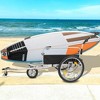 NAYSAYE Wagon 3-in-1 Heavy Duty Bike Cargo Trailer with Stroller and Pull Cart Features for Outdoor Transport, Black and Gray, 41.73"*31.1"*40.35" - 2 of 4