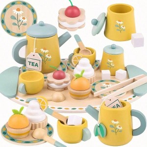 Tea Sets, Birthday Gift,Kitchen, Educational Toys,Imaginative Play,Ideal Birthday Gift - 1 of 3