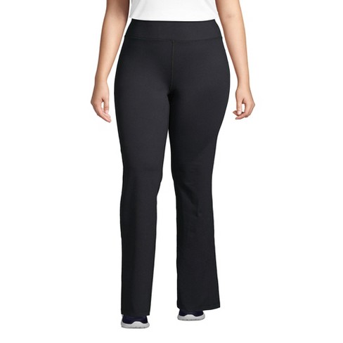 Lands' End Women's Plus Size Active Yoga Pants - 1x - Black : Target