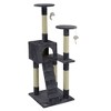 Go Pet Club 52" Classic Cat Tree Condo with Sisal Covered Posts  F56 - 2 of 3