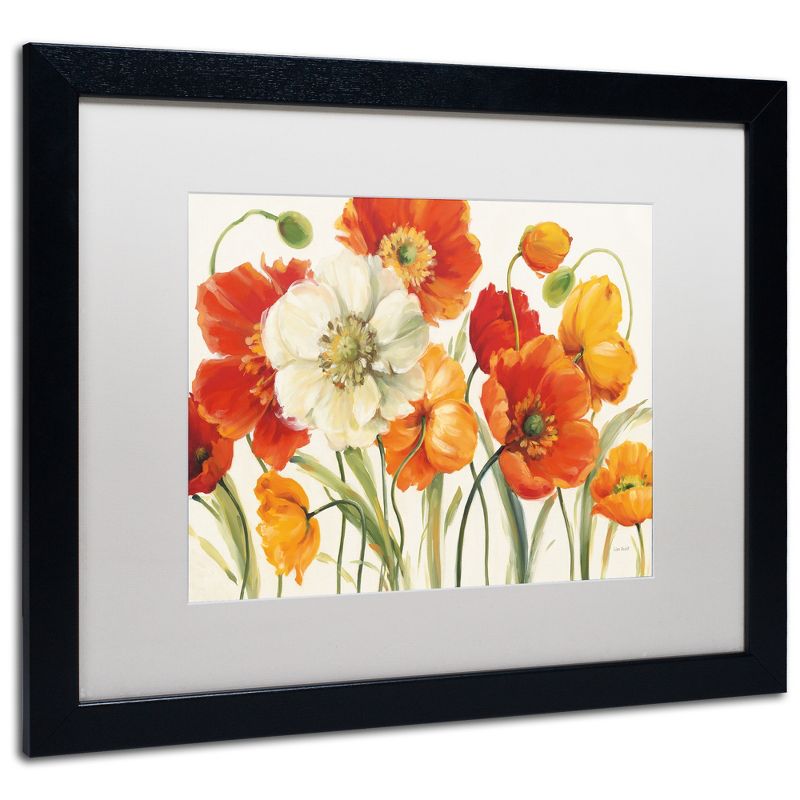 Trademark Fine Art -Lisa Audit 'Poppies Melody I' Matted Framed Art, 1 of 5