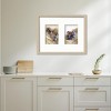 Courtside Market Classic Hues Portrait Frame Collection Natural 11"x14" 2-4x6 Openings - 2 of 2