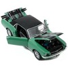 1967 Ford Mustang Coupe Loveland Green Metallic w/Black Stripes & Black Top & a Pair of Skis 1/18 Diecast Model Car Greenlight - 3 of 4