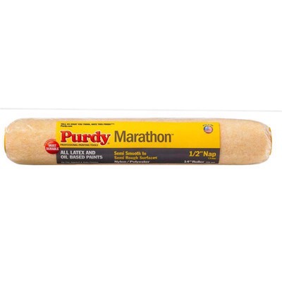 Purdy Marathon Nylon/Polyester 14 in. W X 1/2 in. Paint Roller Cover 1 pk (Case of 6)