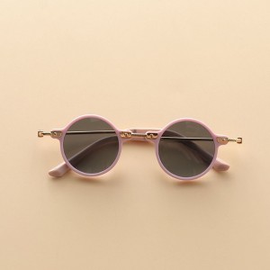 MyKids-Usa Kids Small Frame Design Vintage Style Metal Sunglasses - 1 of 4