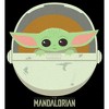 Girl's Star Wars: The Mandalorian Grogu Cartoon Art Bassinet Crop T-Shirt - 2 of 3