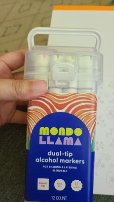 40ct Alcohol Markers Broad & Fine Dual-Tip - Mondo Llama™