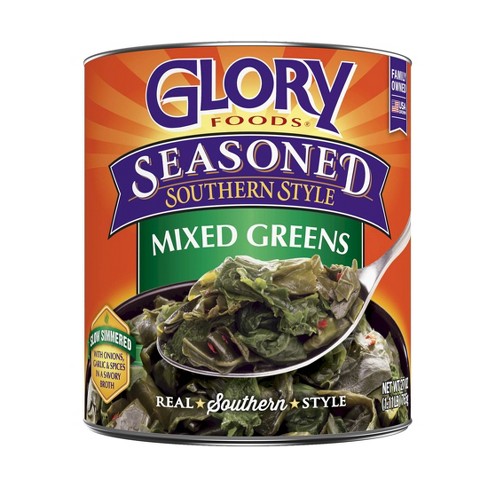 Glory Gluten Free Foods Seasoned Southern Style Mixed Greens 27oz : Target