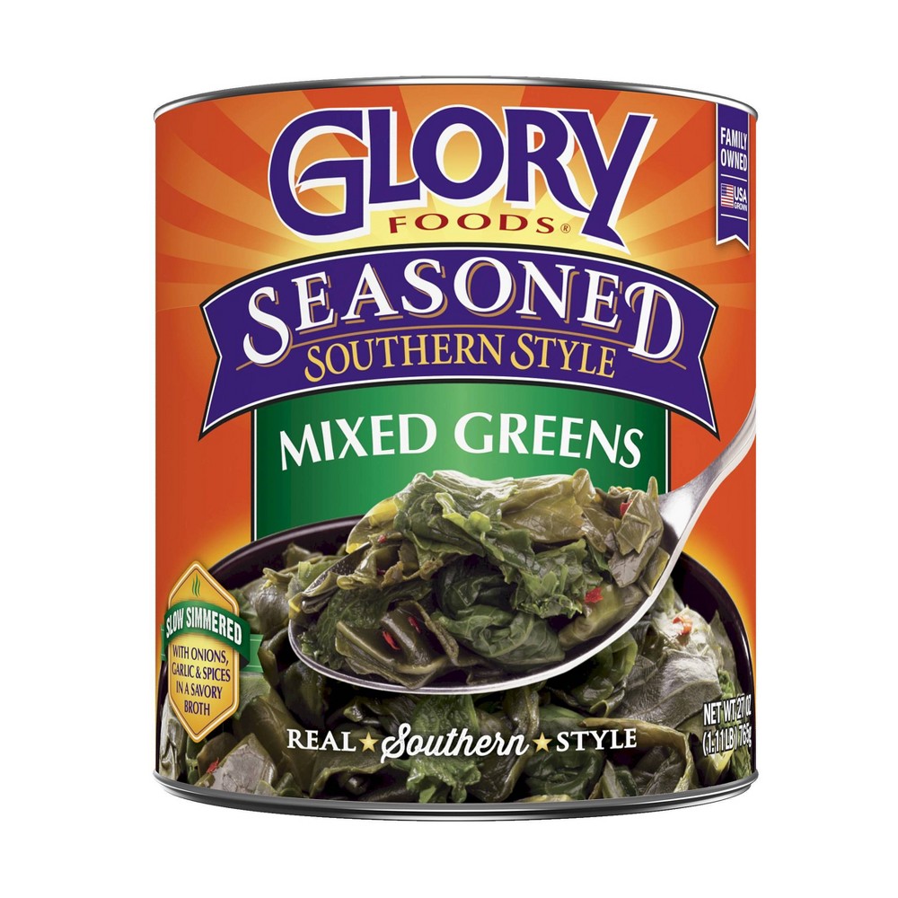 UPC 736393101009 product image for Glory Gluten Free Foods Seasoned Southern Style Mixed Greens 27oz | upcitemdb.com