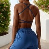 Anna-Kaci Active Women's Strappy Back Sports Bra with Adjustable Spaghetti Straps - 4 of 4