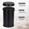 17 Gallon/65 Liter Stainless Steel Trash Can, Heavy Duty Trash Bin, Commercial Large Garbage Can, Ideal for Kitchen, Restaurant, Office, Silver - 3 of 4