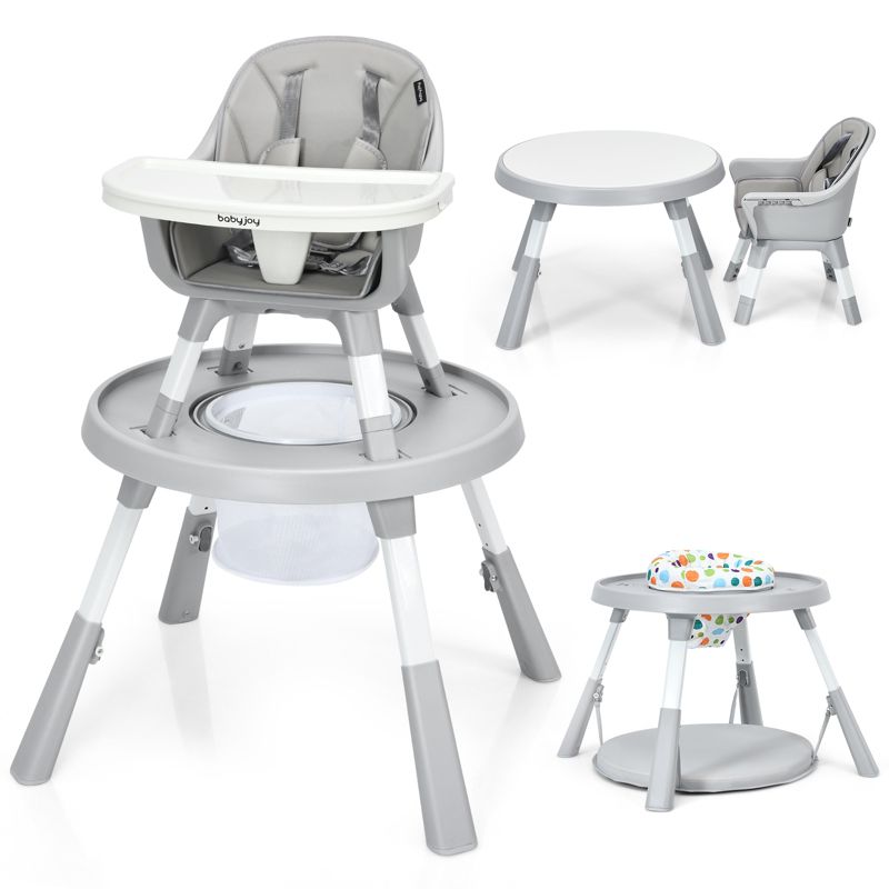 Infans 6 in 1 Baby High Chair Infant Activity Center w/ Height Adjustment, 1 of 8