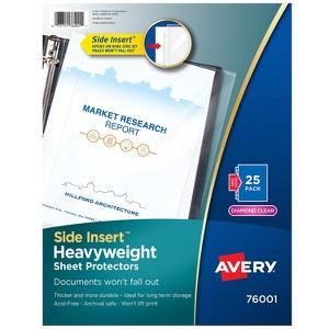 Staples Side Insert Clear Sheet Protectors 431492 - 1 of 4