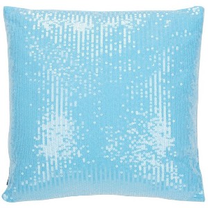 Gaila Pillow - Blue - 18"X18" - Safavieh - 1 of 4