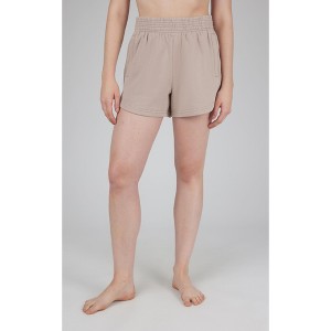 Yogalicious Womens Wash Baby Fleece Up Shore Short - 1 of 3