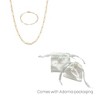 Adornia Tarnish Resistant 18k Gold Plated Paperclip Bracelet and Necklace Set - 4 of 4