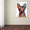 Trademark Fine Art -Michael Tompsett 'Chihuahua Dog White' Canvas Art - image 3 of 3