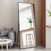 71x32 Inch Full-length Mirror with Shatterproof Backing, Adjustable Tilt & Reinforced Steel Frame, Black - 2 of 4