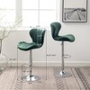 Swivel Barstool Set of 2, Counter Bar Stools with Metal Frame, Adjustable Height Stools for Pub, Kitchen Dining Room - 4 of 4