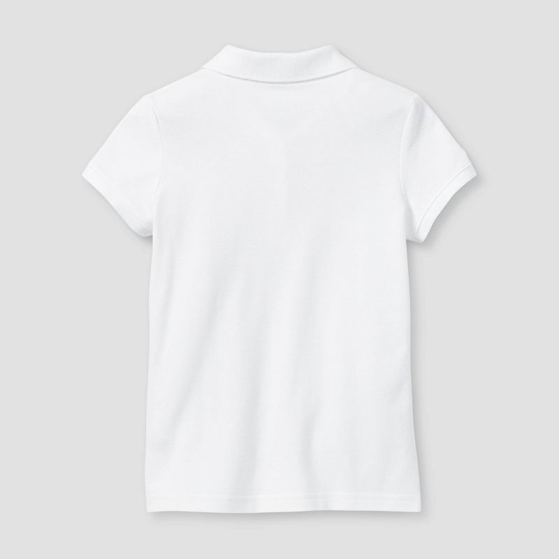Girls' Short Sleeve Pique Uniform Polo Shirt - Cat & Jack™, 2 of 4