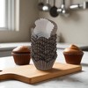 Unique Bargains Cupcake Liners Small Flower Shape Baking Cup Liners Greaseproof Paper 1.77"x1.97" 200 Pcs - 2 of 4
