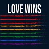 Adult Design By Humans Pride Love Wins Ink Stripes By Belugastore Tank Top - 2 of 2