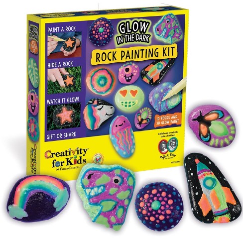 Creativity For Kids Glow In The Dark Rock Painting Kit Target