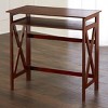 The Lakeside Collection Crisscross Folding Office Furniture - Walnut Desk - 3 of 4