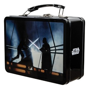 Star Wars The Empire Strikes Back Luke Skywalker & Darth Vader Duel Black Tin Tote - 1 of 4