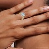 Pompeii3 Certified 4 1/3Ct Oval/Pear Diamond Engagement Ring 14k Gold or Pt Lab Created - 4 of 4