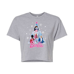 Women's - Barbie - Holidays & Christmas Cropped Graphic T-Shirt - 1 of 4