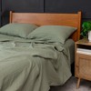 Crane Home | Zen Crinkled Comfort Pillowcase Set – Set of 2 (Matcha) - 4 of 4