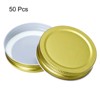 Unique Bargains Regular Leak-Proof Kitchen Storage Mason Jar Lids 50 Pcs - 3 of 4