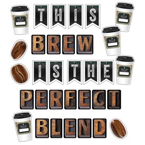 Carson-Dellosa Schoolgirl Style Industrial Cafe This Brew Is the Perfect Blend Bulletin Board Set 73 - 1 of 3