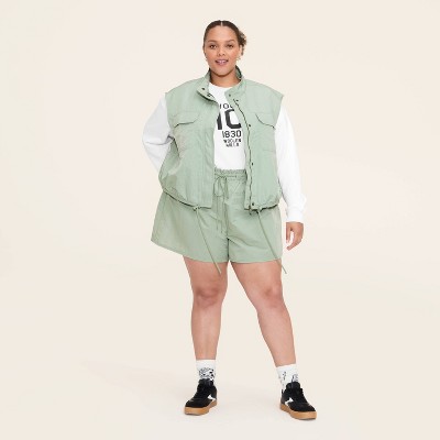Women's Cropped Utility Vest - Woolrich x Target Aqua