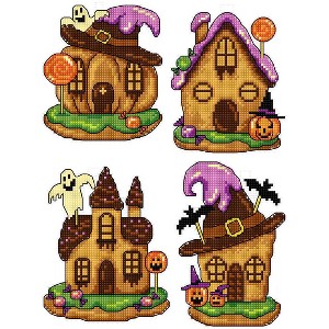 Crafting Spark Halloween Houses 192CS Counted cross stitch kit