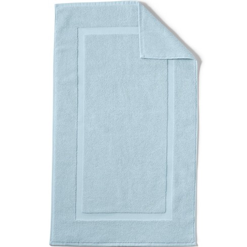 Lands End Cotton Tub Mat 20x33 1 8 x2 8 Dusty Blue Target