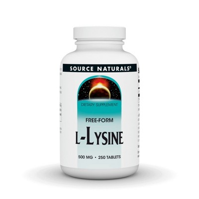 L-Lysine 500mg by Source Naturals, Inc.  -  250 Tablet