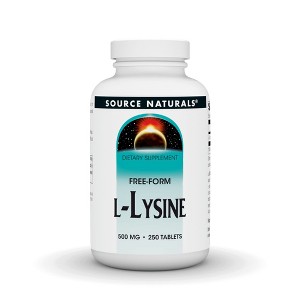 L-Lysine 500mg by Source Naturals, Inc.  -  250 Tablet - 1 of 3