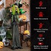 Syemin Decorative Holiday Scene Props Outdoor Halloween Decoration Clown Halloween Decoration Outdoor Halloween Inflatables, Green, 39.4"*25.2"*72.8" - 4 of 4
