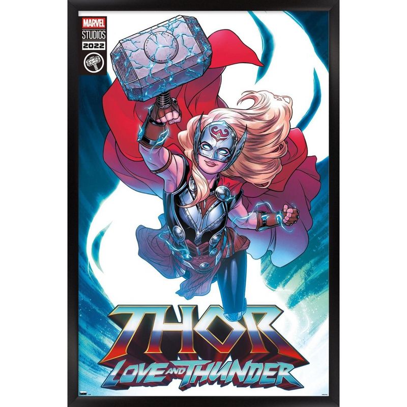 Trends International Marvel Thor: Love and Thunder - Mighty Thor Comic Framed Wall Poster Prints, 1 of 7